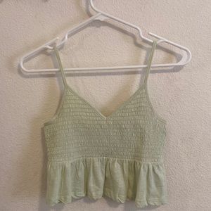 Pastel green cropped tank. Size small.